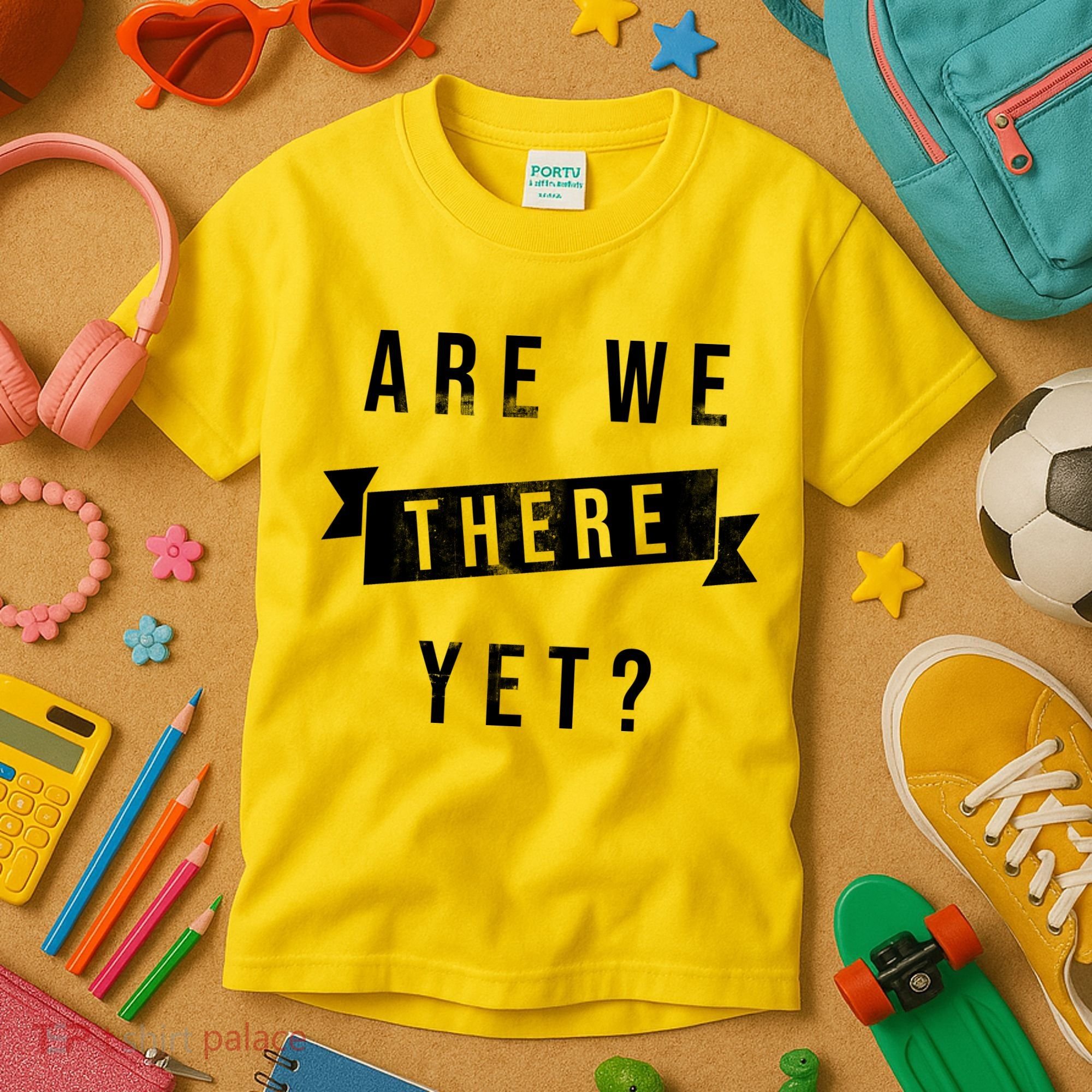 Are We There Yet Travel Road Trip Kids T-Shirt