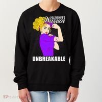 Alzheimers Warrior Unbreakable Cute Gift Alzheimer's Awareness Funny Gift Women's Sweatshirt thumb 0