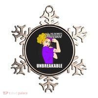 Alzheimers Warrior Unbreakable Cute Gift Alzheimer's Awareness Funny Gift Ornament thumb 0