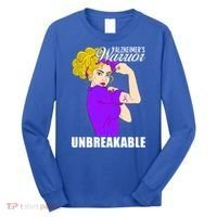 Alzheimers Warrior Unbreakable Cute Gift Alzheimer's Awareness Funny Gift Long Sleeve Shirt thumb 0