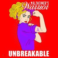 Alzheimers Warrior Unbreakable Cute Gift Alzheimer's Awareness Funny Gift Santa Hat thumb 1