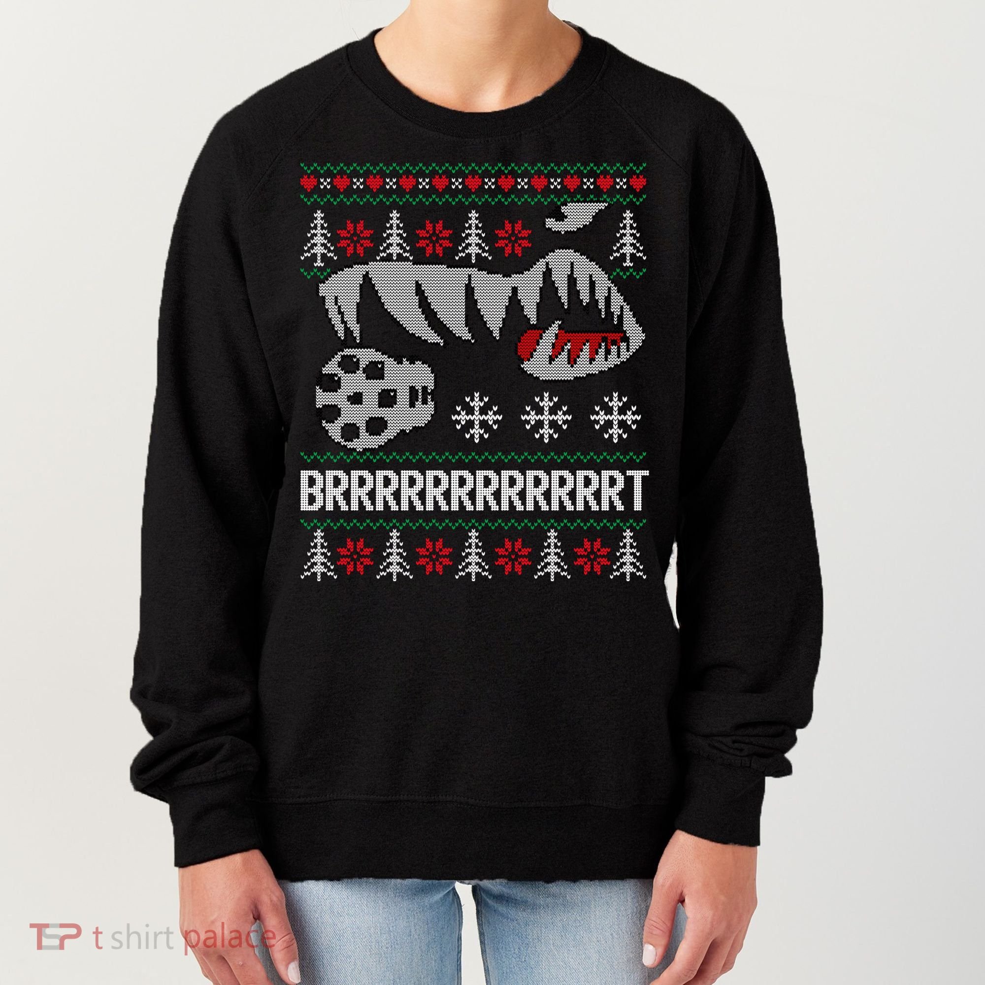 A10 Warthog Ugly Xmas Sweater Style Fighter Jet Usaf Gift Women's Sweatshirt