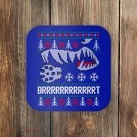 A10 Warthog Ugly Xmas Sweater Style Fighter Jet Usaf Gift Coaster thumb 0