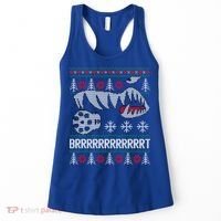 A10 Warthog Ugly Xmas Sweater Style Fighter Jet Usaf Gift Women's Tank Top thumb 0