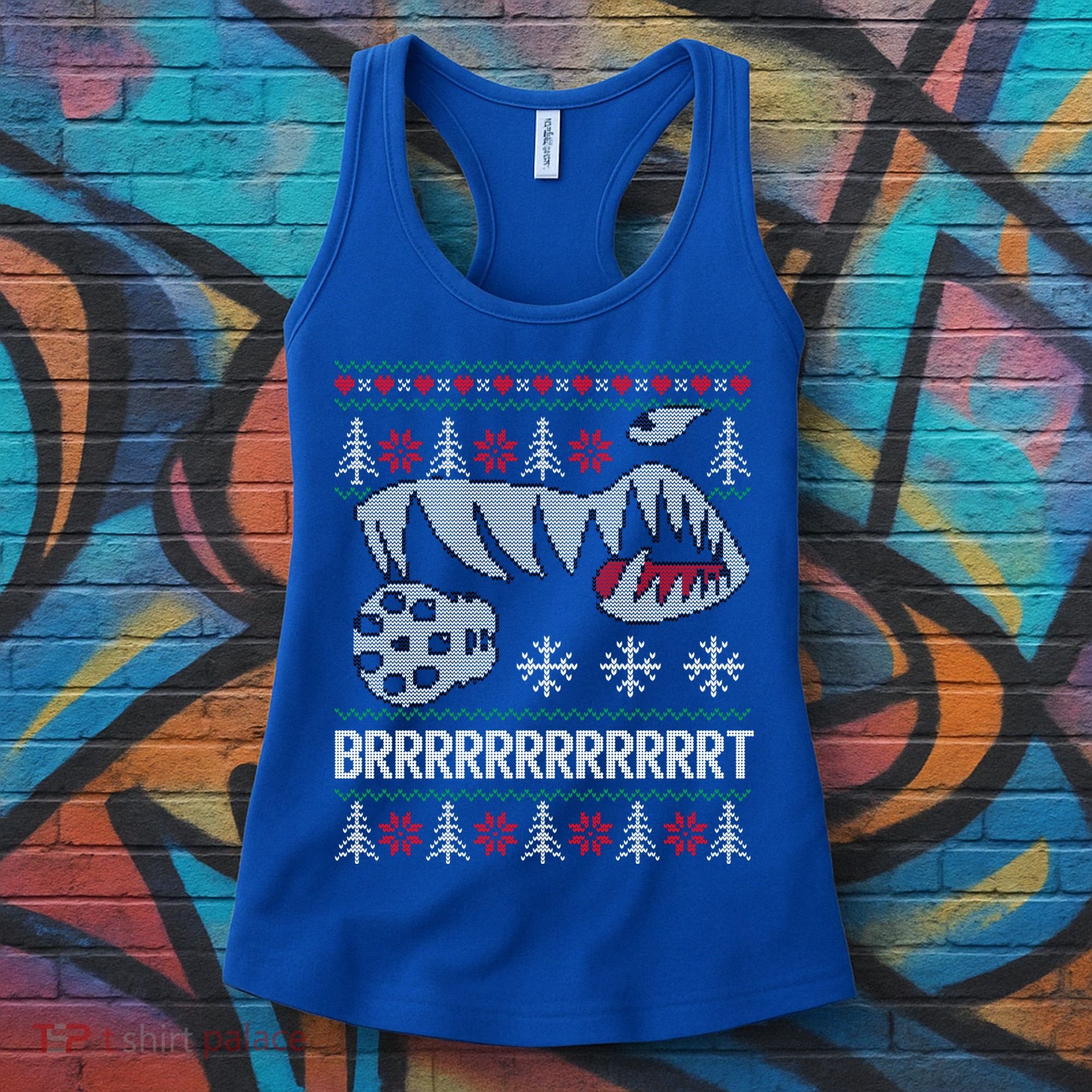 A10 Warthog Ugly Xmas Sweater Style Fighter Jet Usaf Gift Women's Tank Top