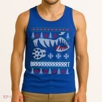 A10 Warthog Ugly Xmas Sweater Style Fighter Jet Usaf Gift Tank Top thumb 3