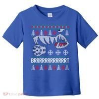 A10 Warthog Ugly Xmas Sweater Style Fighter Jet Usaf Gift Toddler T-Shirt thumb 0
