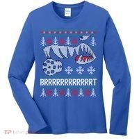 A10 Warthog Ugly Xmas Sweater Style Fighter Jet Usaf Gift Women's Long Sleeve Shirt thumb 0