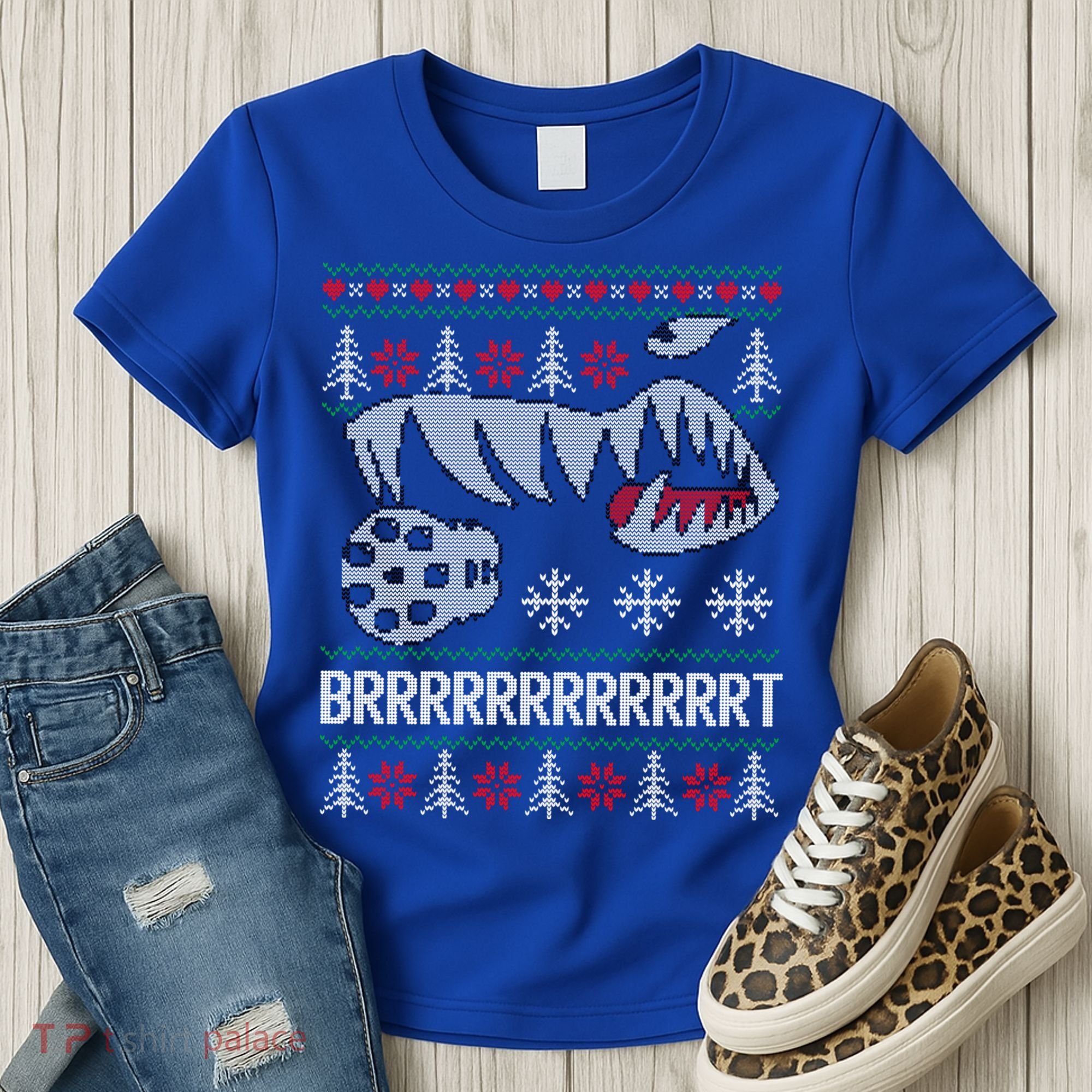 A10 Warthog Ugly Xmas Sweater Style Fighter Jet Usaf Gift Women's T-Shirt