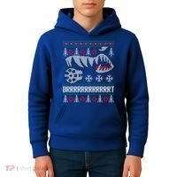 A10 Warthog Ugly Xmas Sweater Style Fighter Jet Usaf Gift Kids Hoodie thumb 4