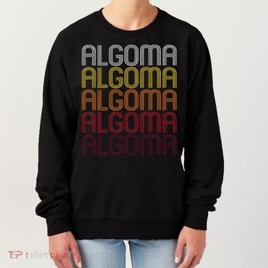 Algoma Wi Vintage Style Wisconsin Women's Sweatshirt