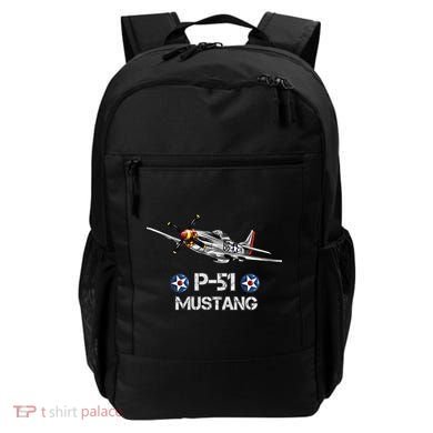 American World War 2 Pcool Gift51 Mustang Fighter Airplane Gift Backpack