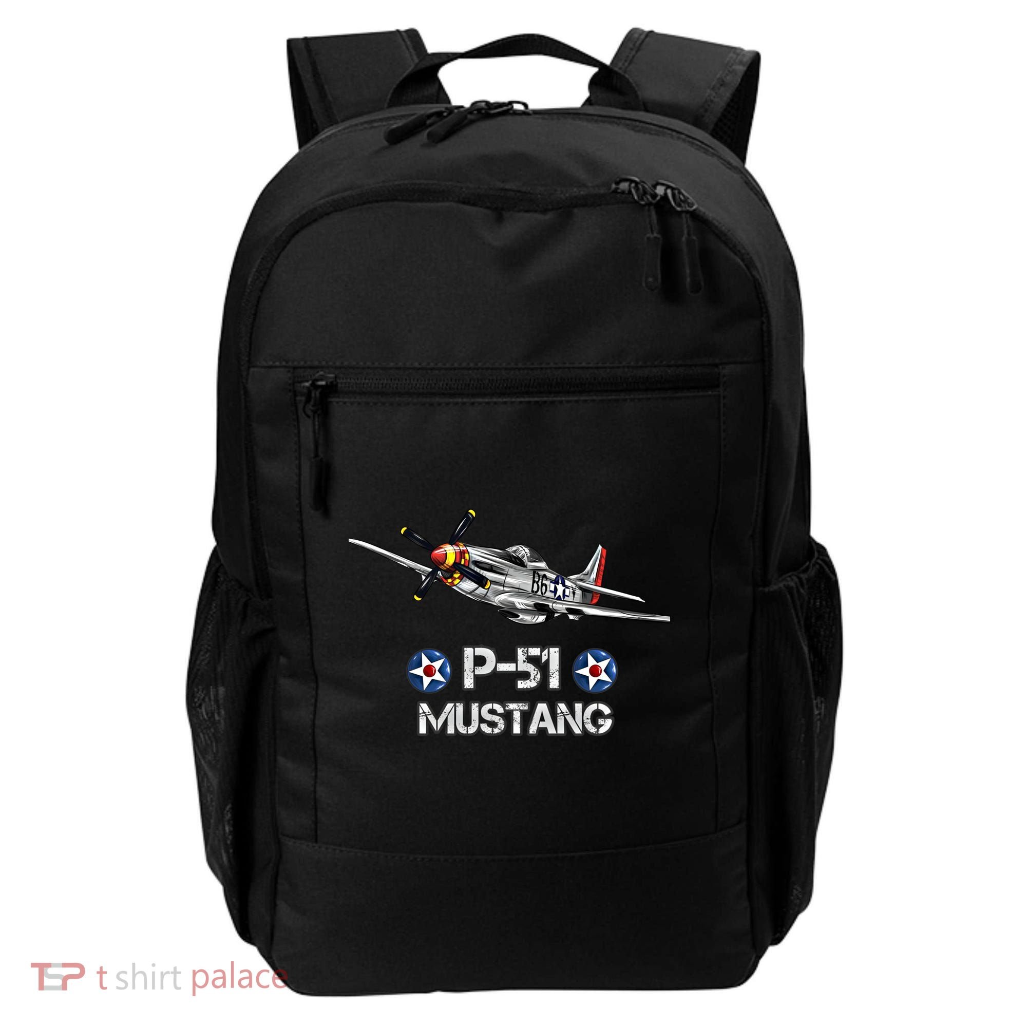 American World War 2 Pcool Gift51 Mustang Fighter Airplane Gift Backpack