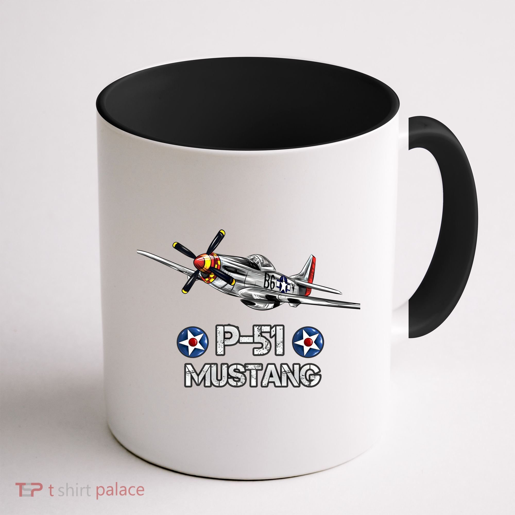 American World War 2 Pcool Gift51 Mustang Fighter Airplane Gift Coffee Mug