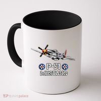 American World War 2 Pcool Gift51 Mustang Fighter Airplane Gift Coffee Mug thumb 0