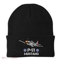 American World War 2 Pcool Gift51 Mustang Fighter Airplane Gift Beanie thumb 0
