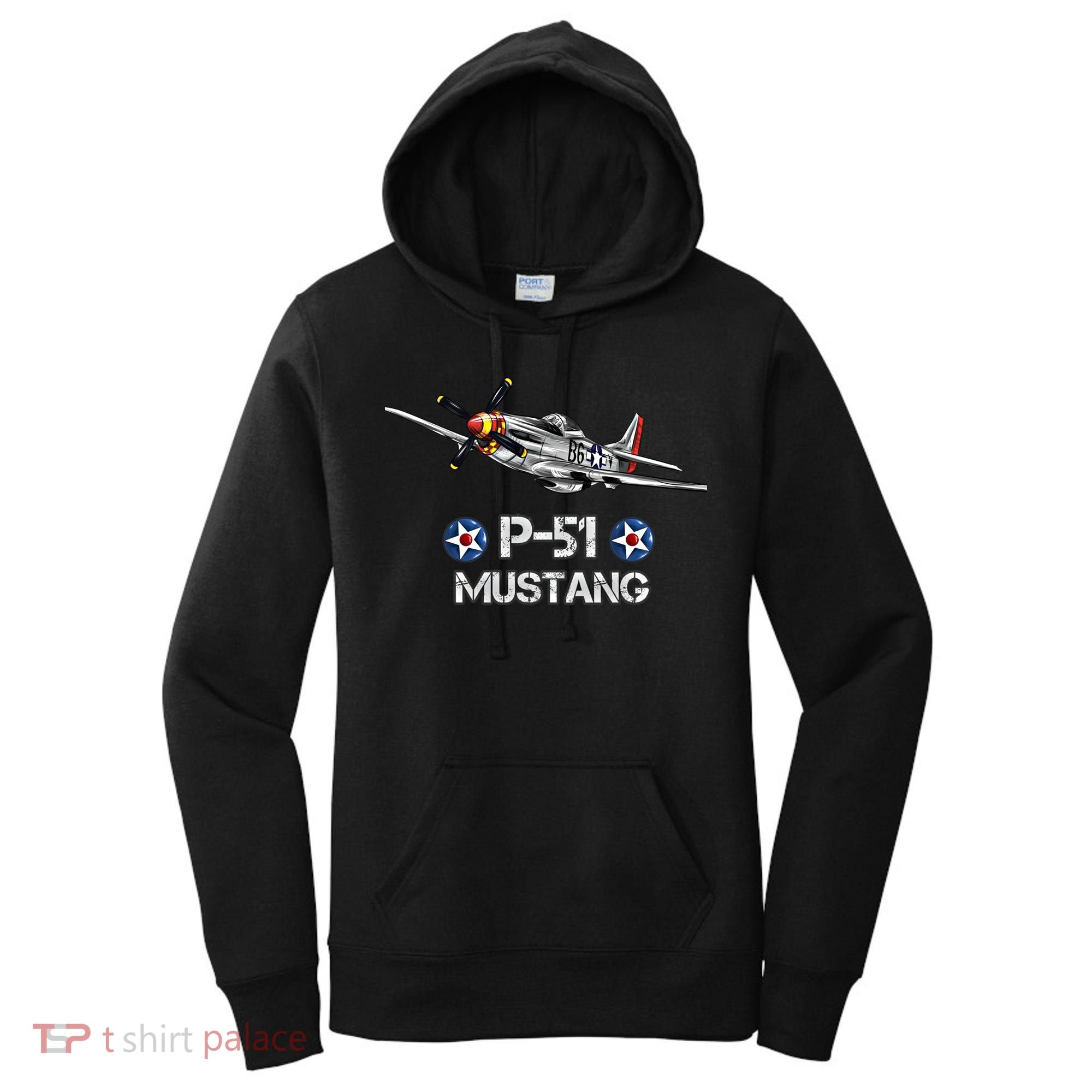 American World War 2 Pcool Gift51 Mustang Fighter Airplane Gift Women's Hoodie