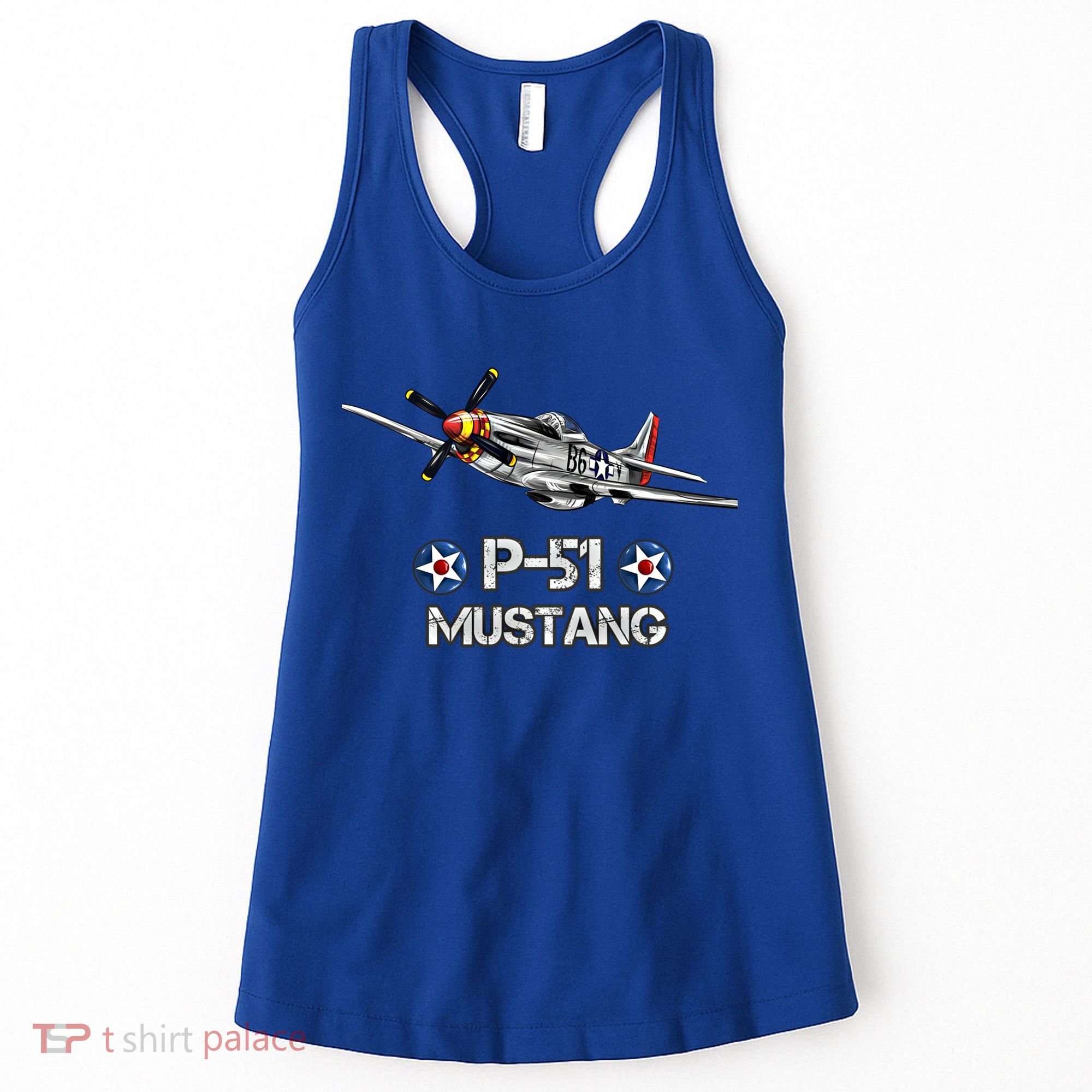 American World War 2 Pcool Gift51 Mustang Fighter Airplane Gift Women's Tank Top