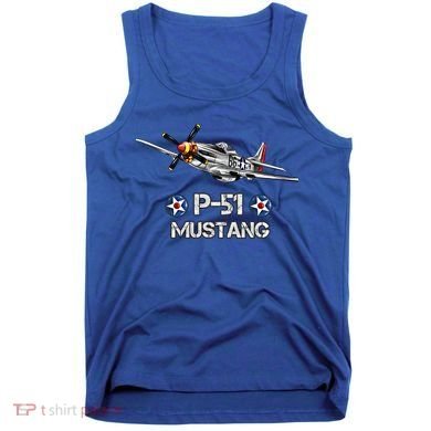 American World War 2 Pcool Gift51 Mustang Fighter Airplane Gift Tank Top