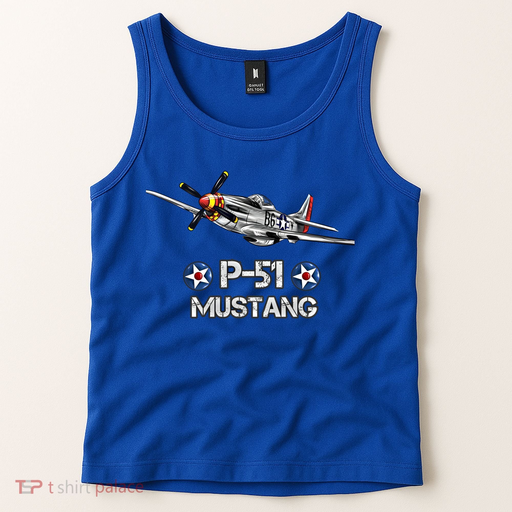 American World War 2 Pcool Gift51 Mustang Fighter Airplane Gift Tank Top
