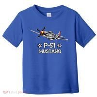 American World War 2 Pcool Gift51 Mustang Fighter Airplane Gift Toddler T-Shirt thumb 0