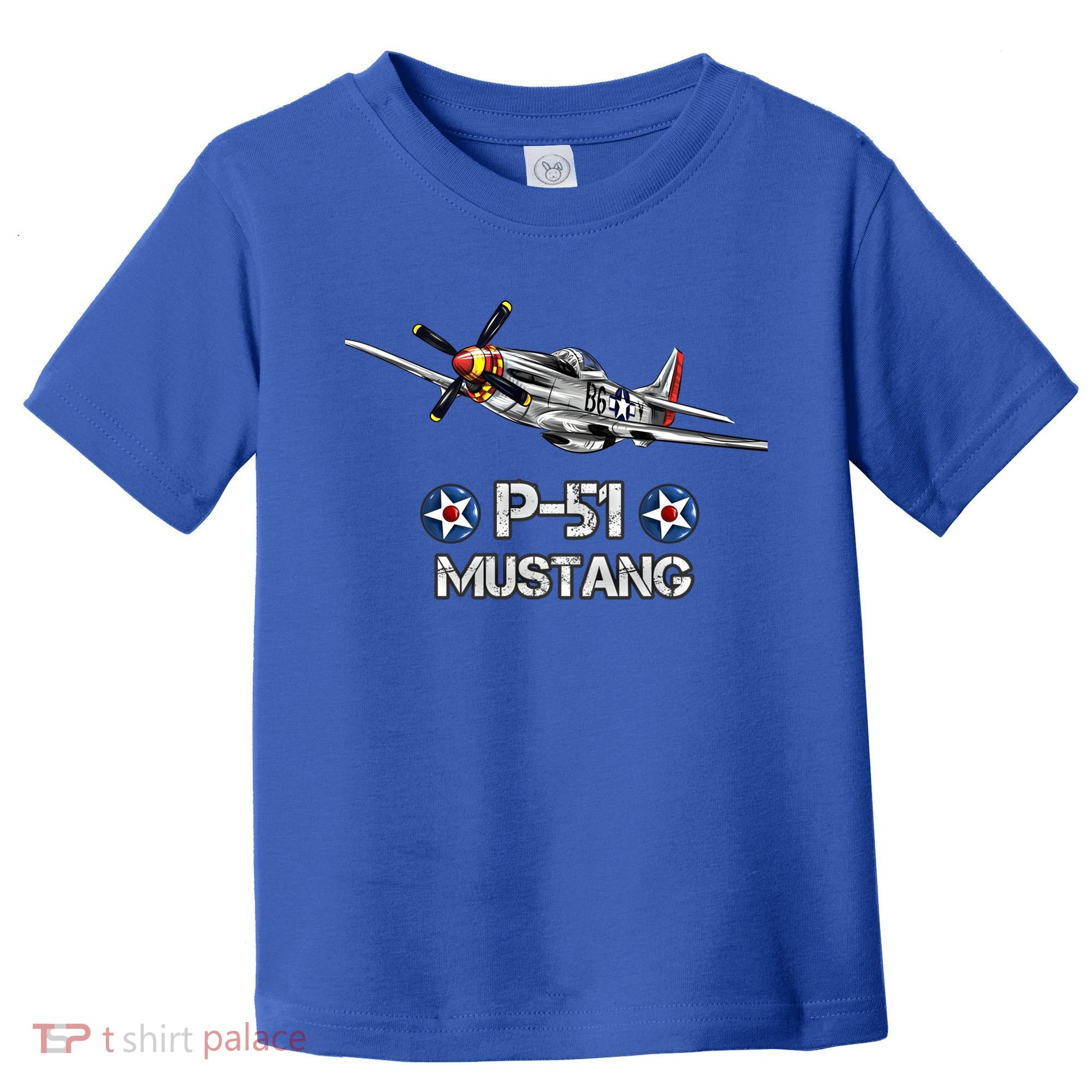 American World War 2 Pcool Gift51 Mustang Fighter Airplane Gift Toddler T-Shirt