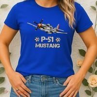 American World War 2 Pcool Gift51 Mustang Fighter Airplane Gift Women's T-Shirt thumb 2
