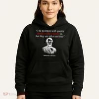 Autor Writer Writing Abraham Lincoln Funny Journalist Gift Hoodie thumb 5