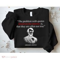 Autor Writer Writing Abraham Lincoln Funny Journalist Gift Sweatshirt thumb 2