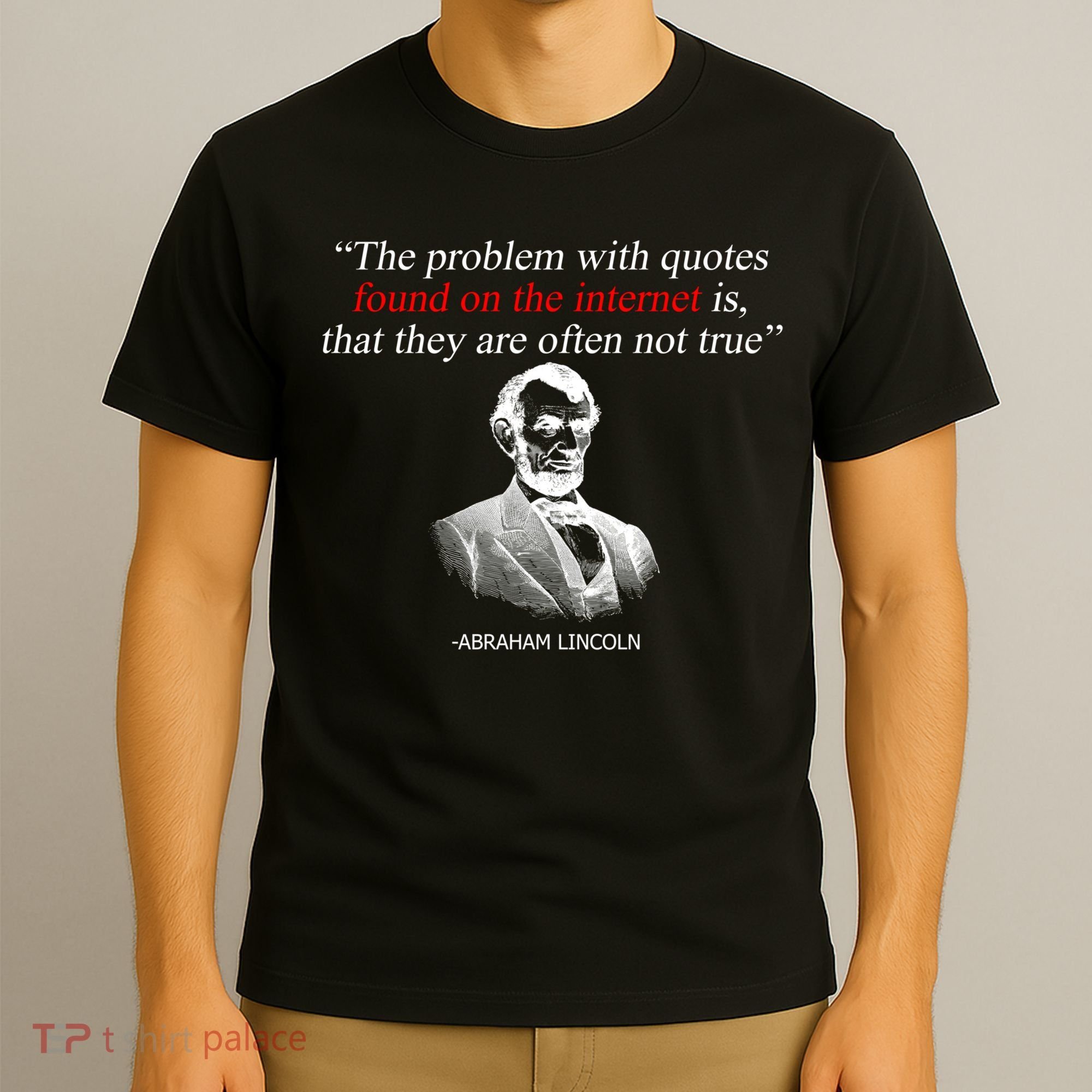 Autor Writer Writing Abraham Lincoln Funny Journalist Gift T-Shirt
