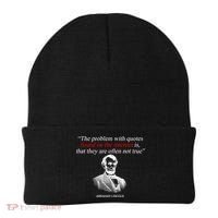 Autor Writer Writing Abraham Lincoln Funny Journalist Gift Beanie thumb 0