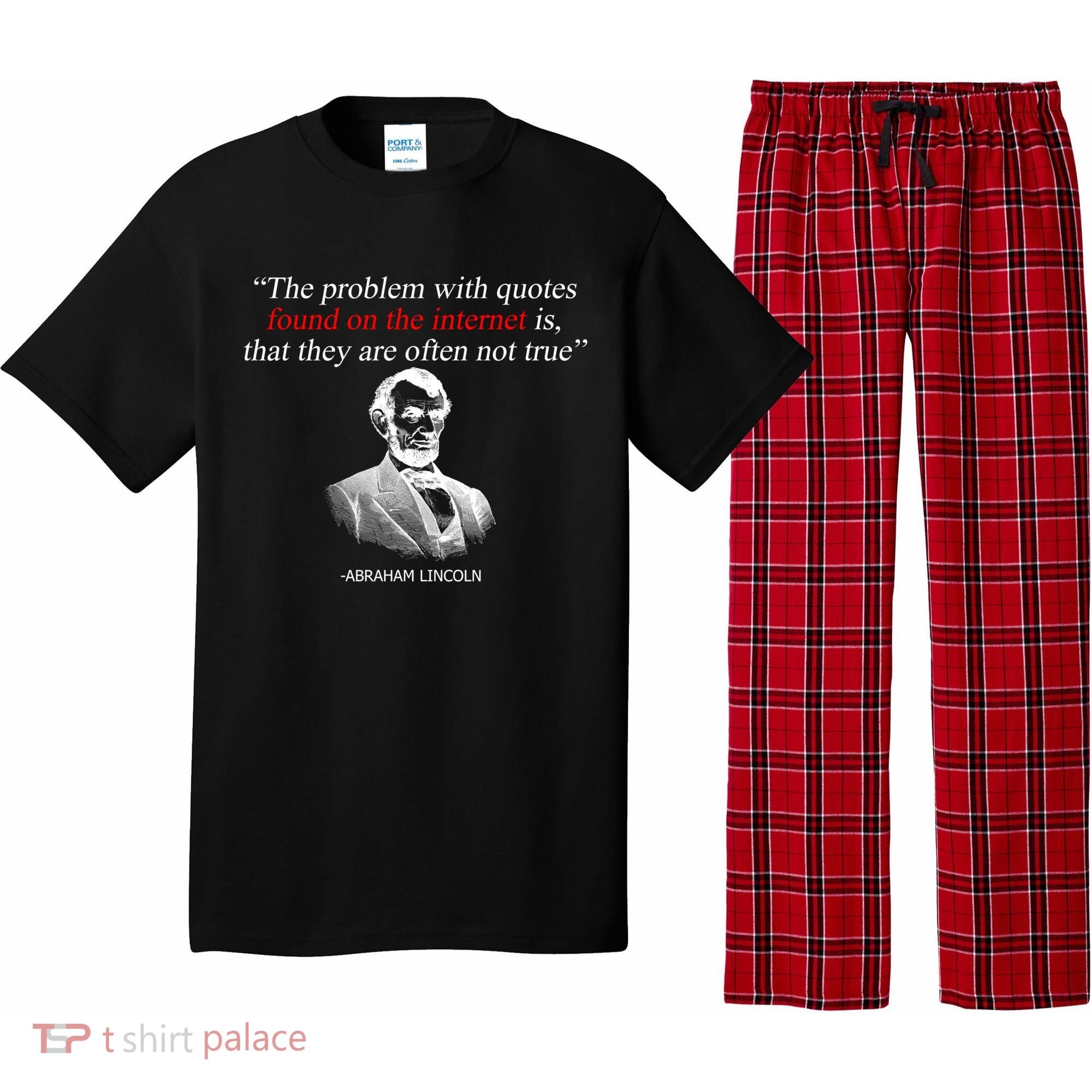 Autor Writer Writing Abraham Lincoln Funny Journalist Gift Pajama Set