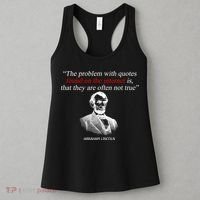 Autor Writer Writing Abraham Lincoln Funny Journalist Gift Women's Tank Top thumb 3