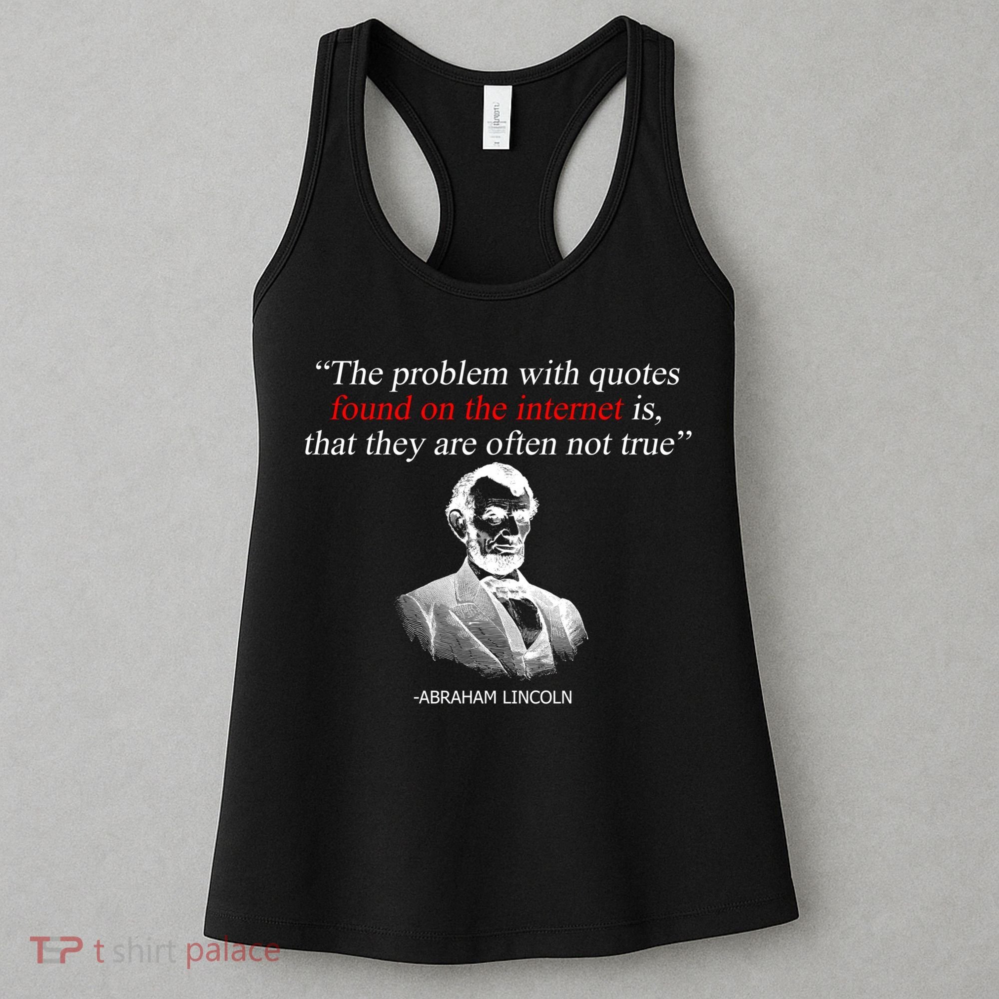 Autor Writer Writing Abraham Lincoln Funny Journalist Gift Women's Tank Top