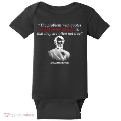 Autor Writer Writing Abraham Lincoln Funny Journalist Gift Baby Bodysuit