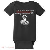 Autor Writer Writing Abraham Lincoln Funny Journalist Gift Baby Bodysuit thumb 0