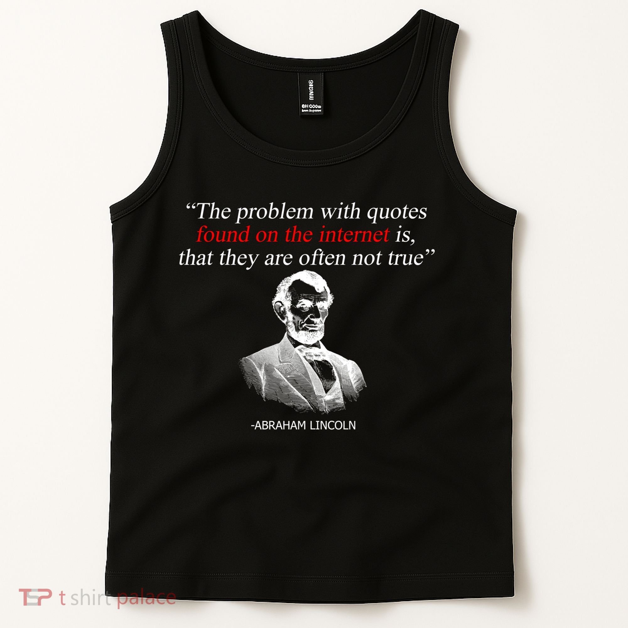 Autor Writer Writing Abraham Lincoln Funny Journalist Gift Tank Top
