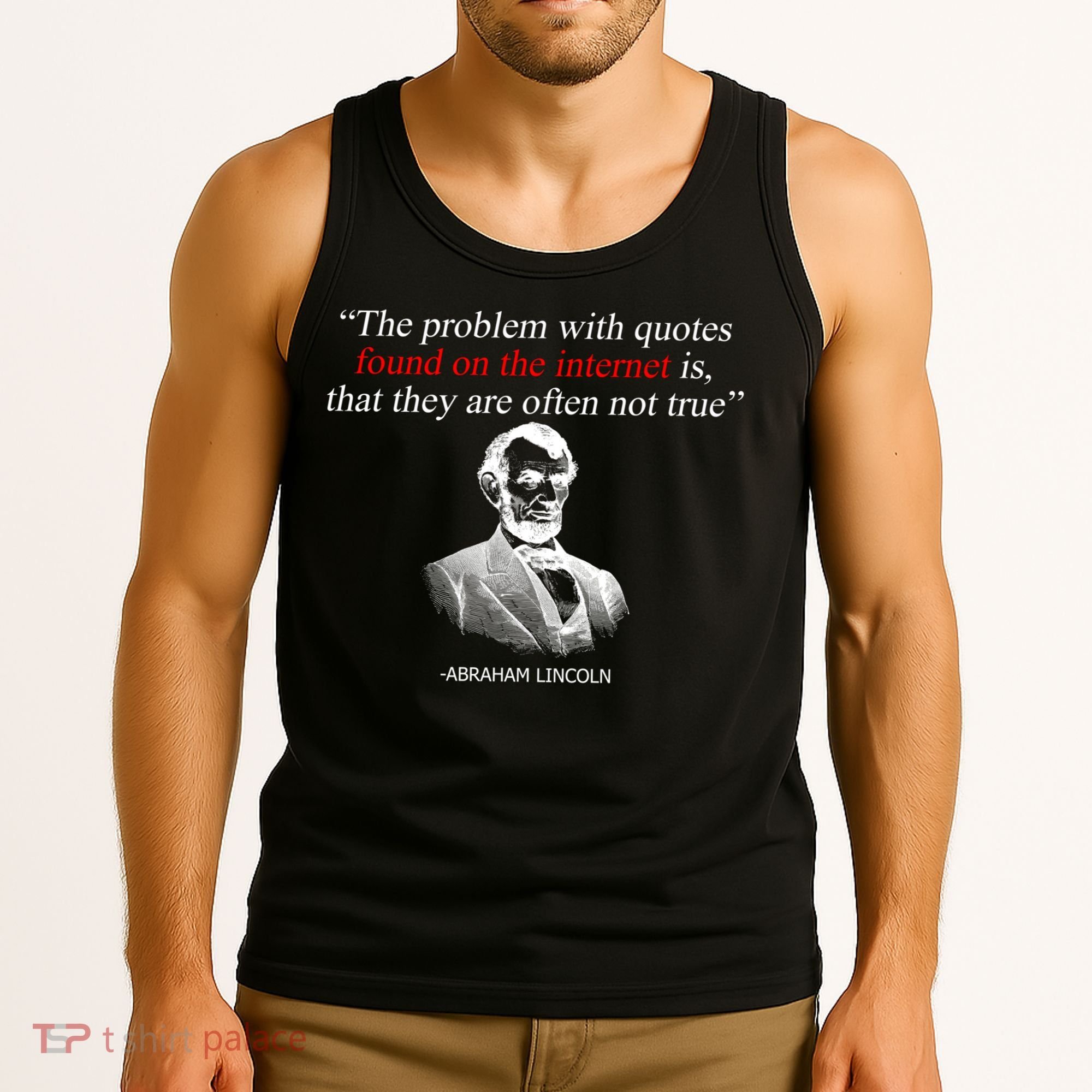 Autor Writer Writing Abraham Lincoln Funny Journalist Gift Tank Top