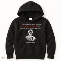 Autor Writer Writing Abraham Lincoln Funny Journalist Gift Kids Hoodie thumb 0
