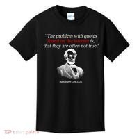 Autor Writer Writing Abraham Lincoln Funny Journalist Gift Kids T-Shirt thumb 0