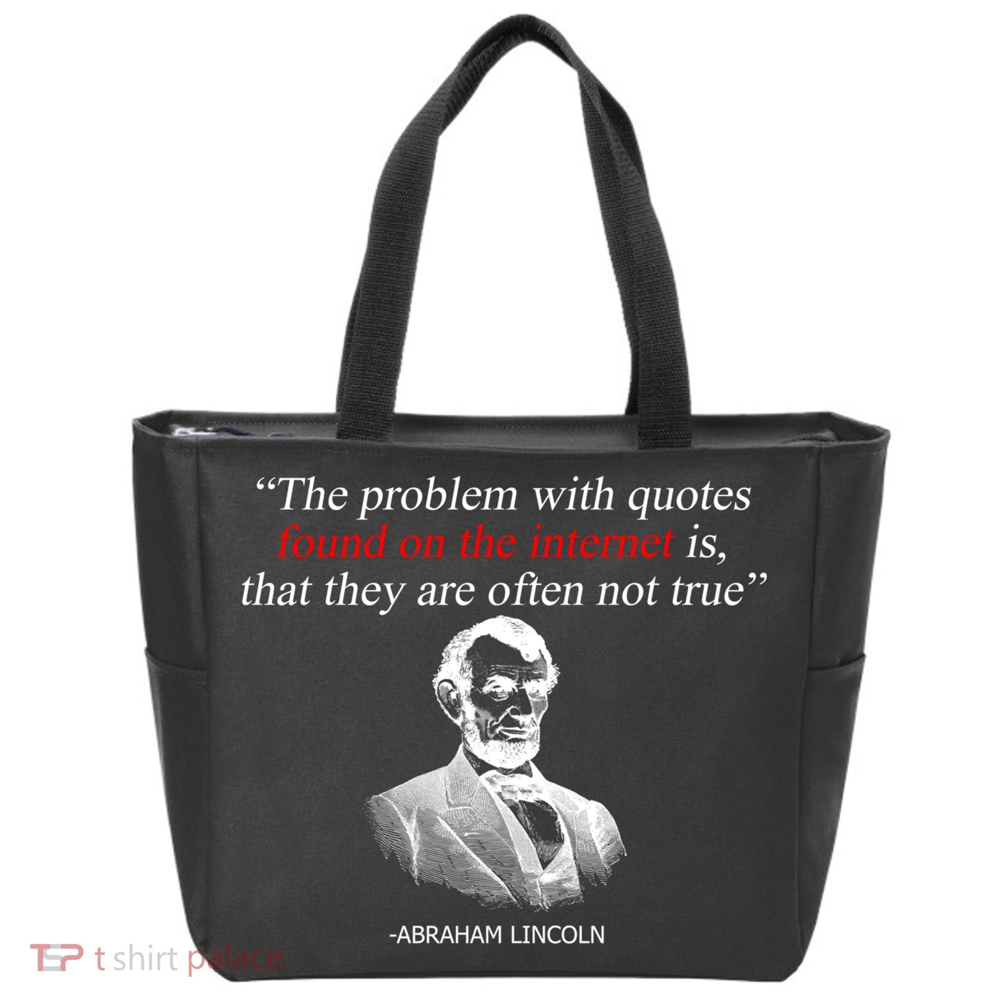 Autor Writer Writing Abraham Lincoln Funny Journalist Gift Tote Bag
