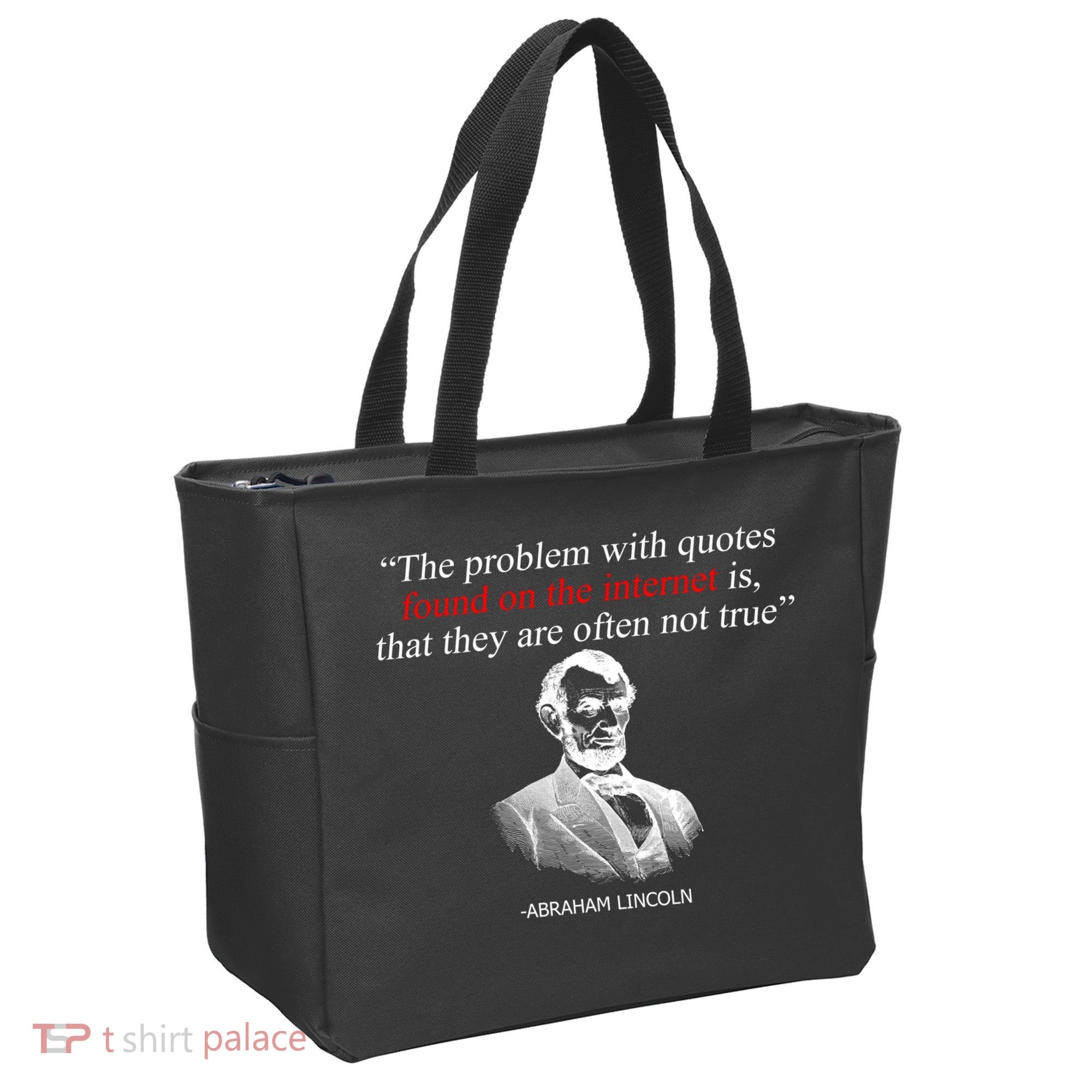 Autor Writer Writing Abraham Lincoln Funny Journalist Gift Tote Bag