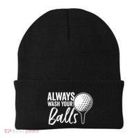 Always Wash Your Balls Golf Funny Golfing Sport Lover Beanie thumb 0