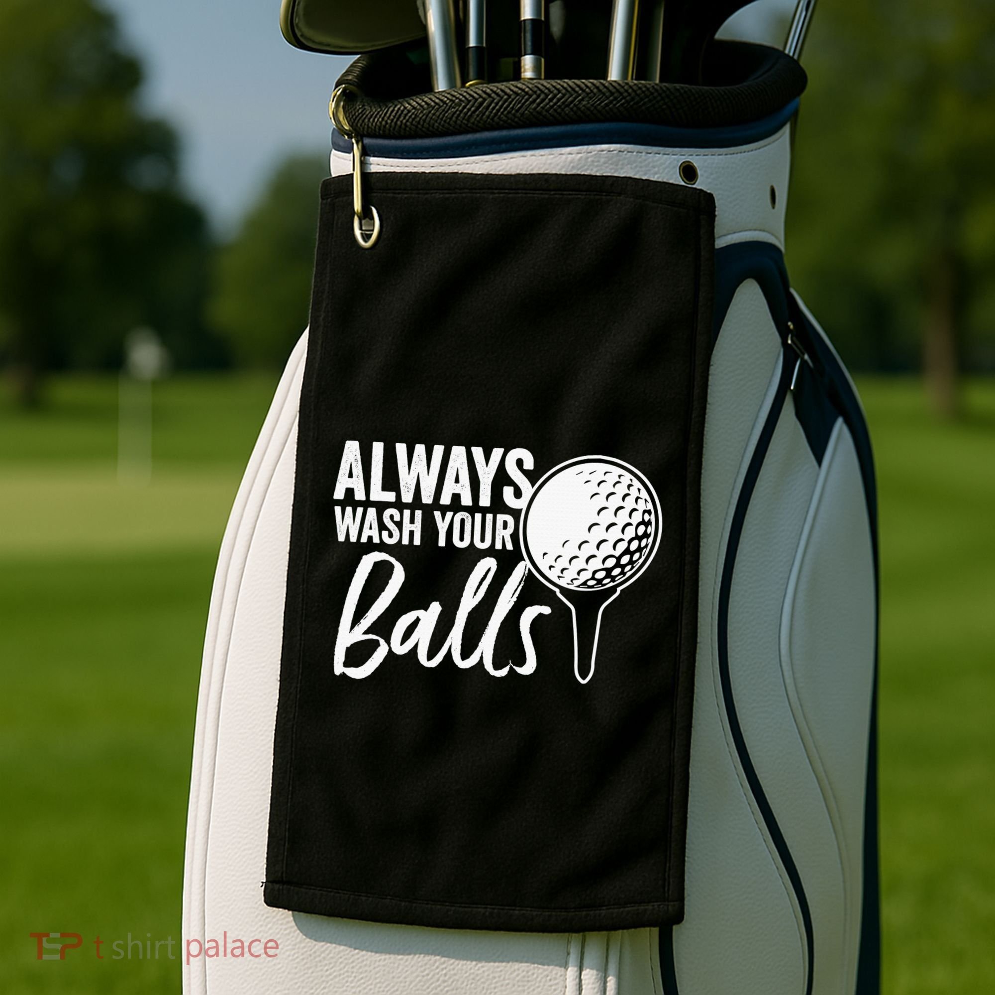 Always Wash Your Balls Golf Funny Golfing Sport Lover Golf Towel