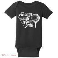 Always Wash Your Balls Golf Trendsport Baby Bodysuit thumb 0
