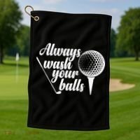 Always Wash Your Balls Golf Trendsport Golf Towel thumb 1