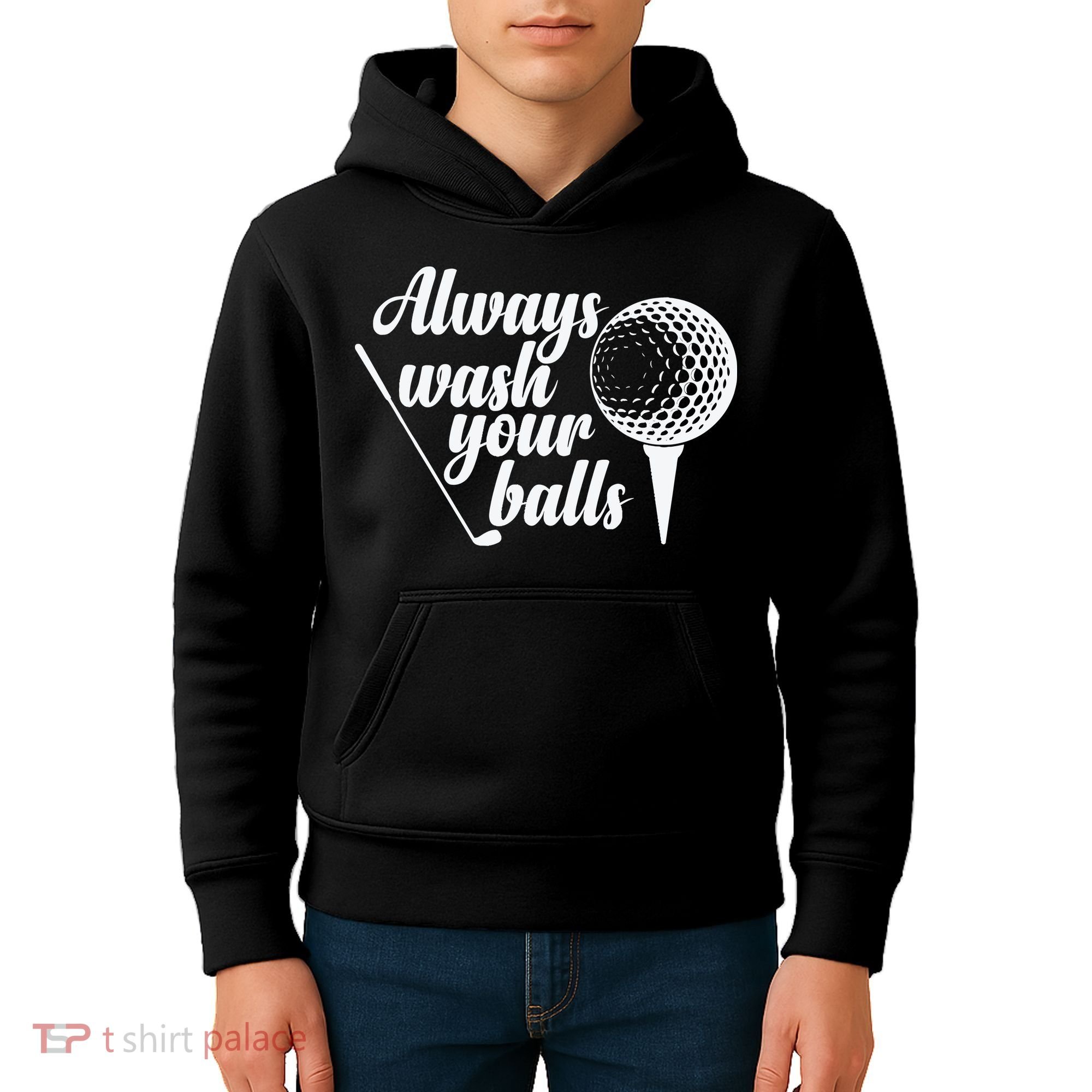 Always Wash Your Balls Golf Trendsport Kids Hoodie