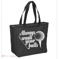 Always Wash Your Balls Golf Trendsport Tote Bag thumb 2