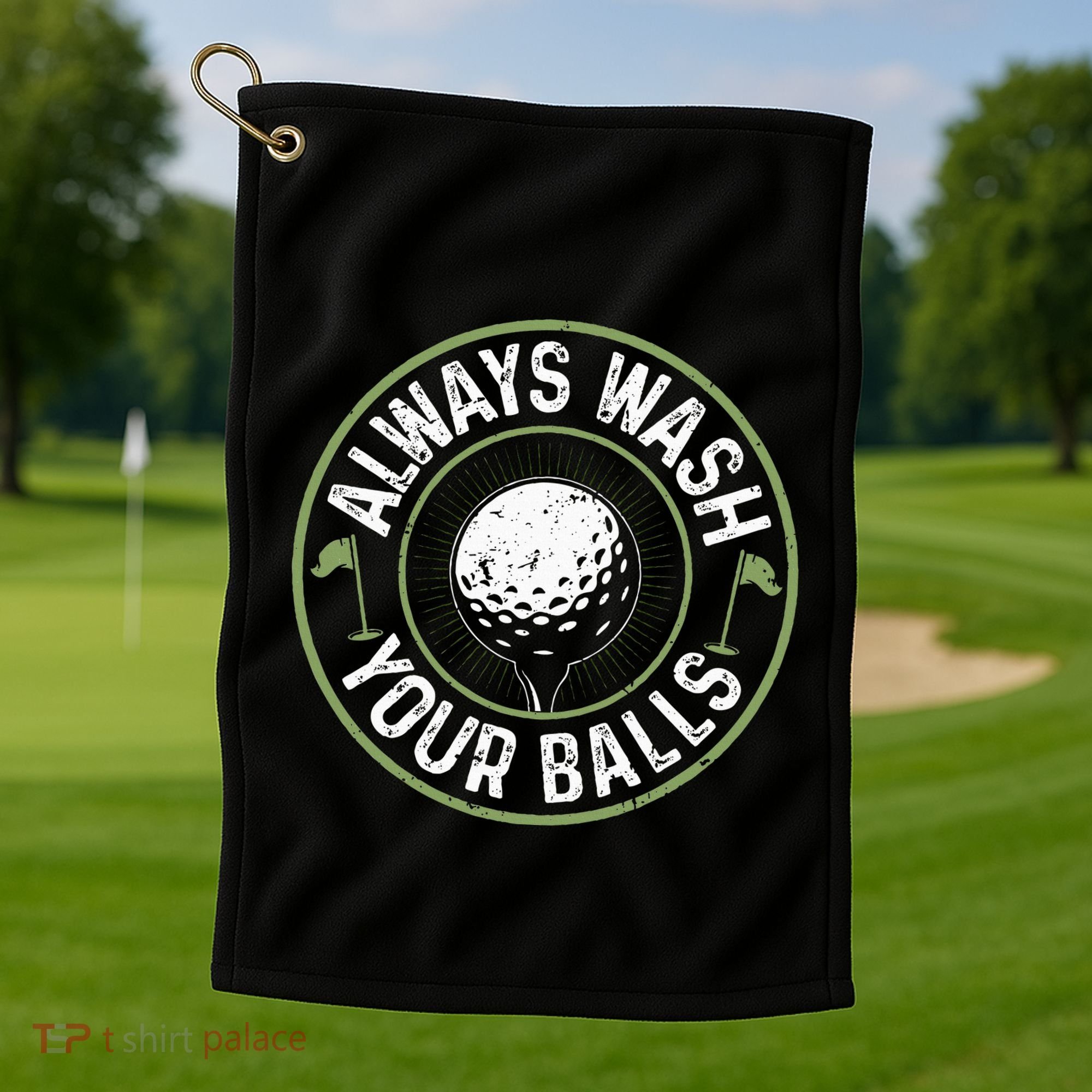 Always Wash Your Balls Golf Lover Golfer Golfing Life Golf Towel