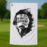 Alan Watts YouRe The Universe Experiencing Itself Golf Towel thumb 1